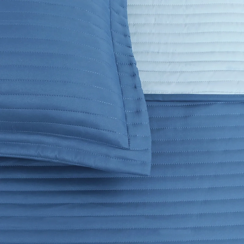 QUILT ANDES BICOLOR 2 PLAZAS AZUL - 3