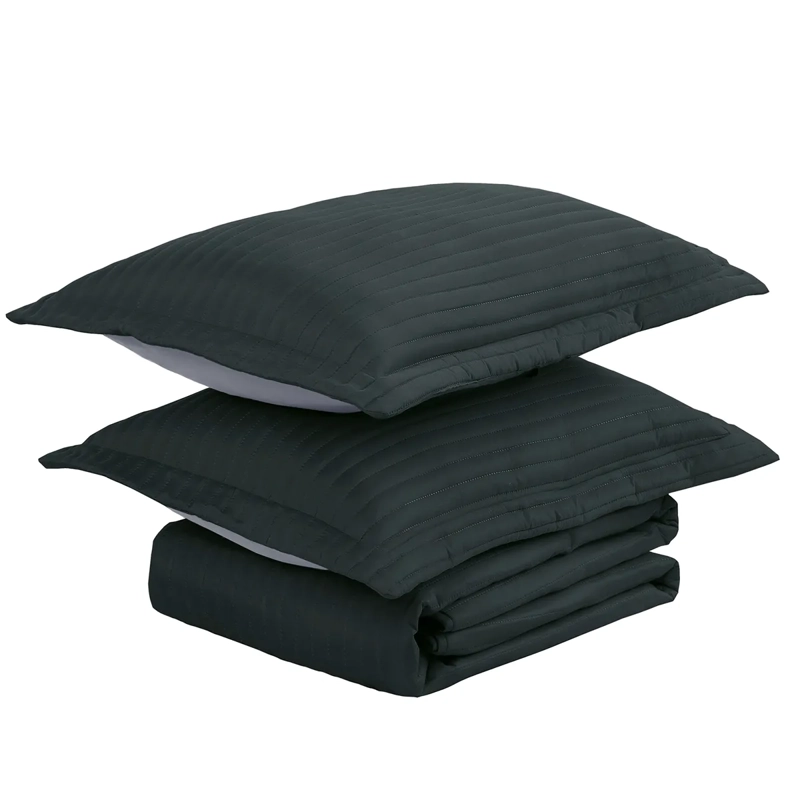 QUILT ANDES BICOLOR 1.5 PLAZAS GRIS - 2