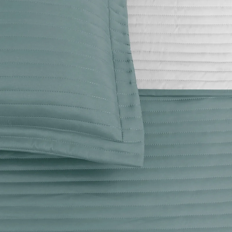 QUILT ANDES BICOLOR 1.5 PLAZAS VERDE - 3
