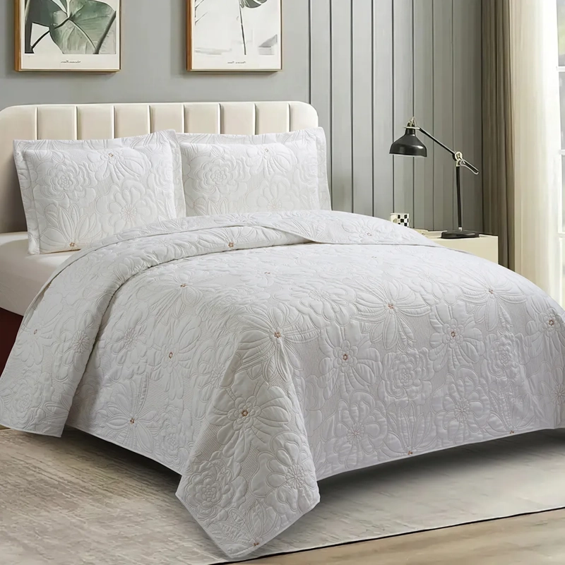 QUILT ANDES BORDADO FLORENCIA KING BEIGE - 2