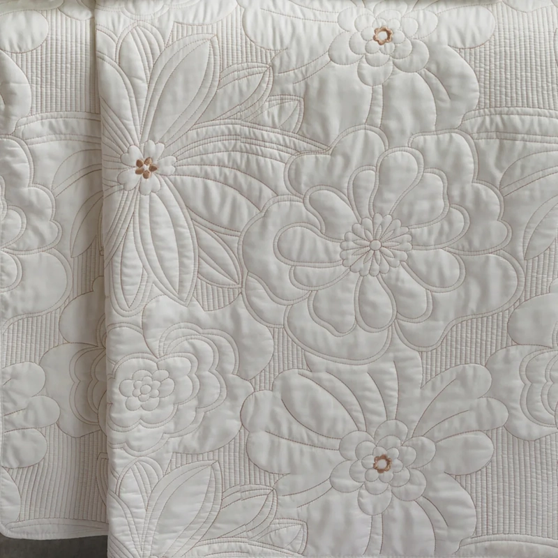 QUILT ANDES BORDADO FLORENCIA KING BEIGE - 4