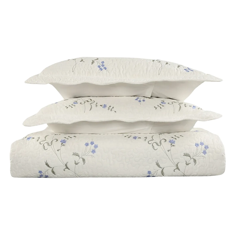 QUILT ANDES BORDADO TORONTO KING AZUL - 3