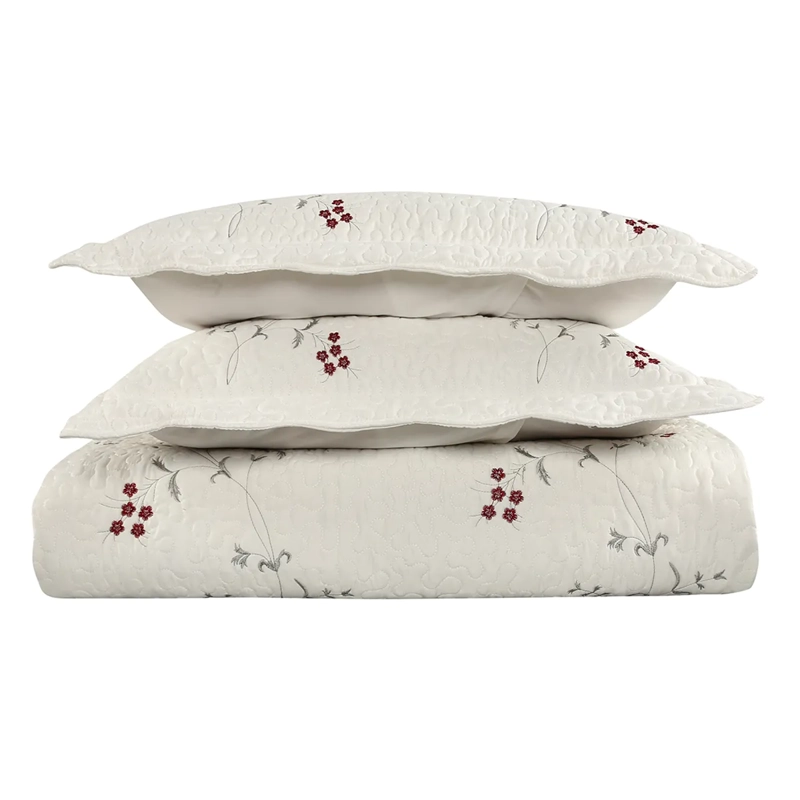 QUILT ANDES BORDADO TORONTO 1.5 PLAZAS GRIS - 3