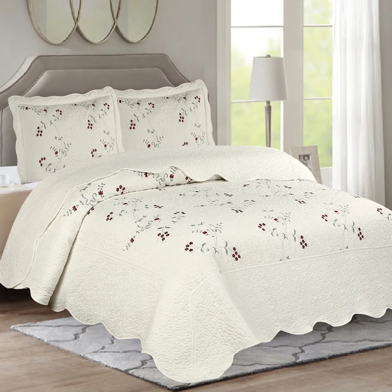 QUILT ANDES BORDADO TORONTO KING GRIS - 1