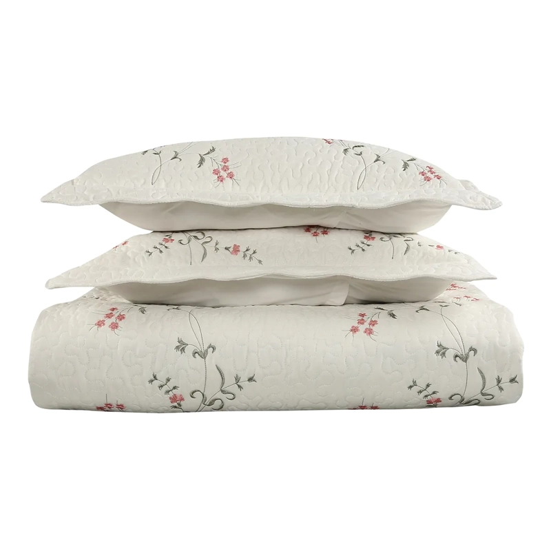 QUILT ANDES BORDADO TORONTO KING ROSA - 3