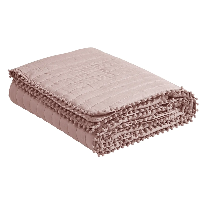 QUILT ANDES POM POM KING ROSA - 2
