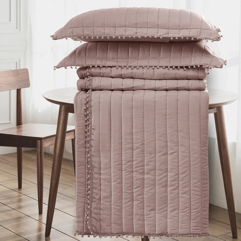 QUILT ANDES POM POM KING ROSA - 3