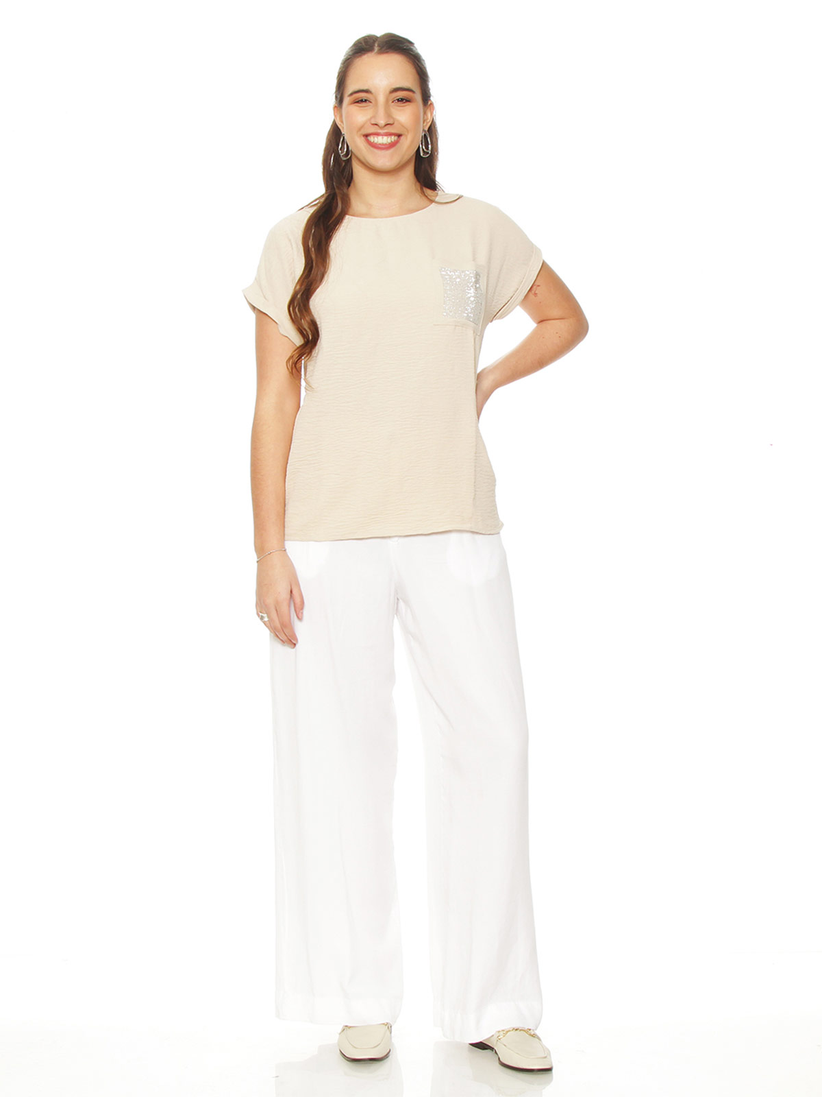 BLUSA MUJER WADOS ESCOTE REDONDO MANGA CORTA - 5