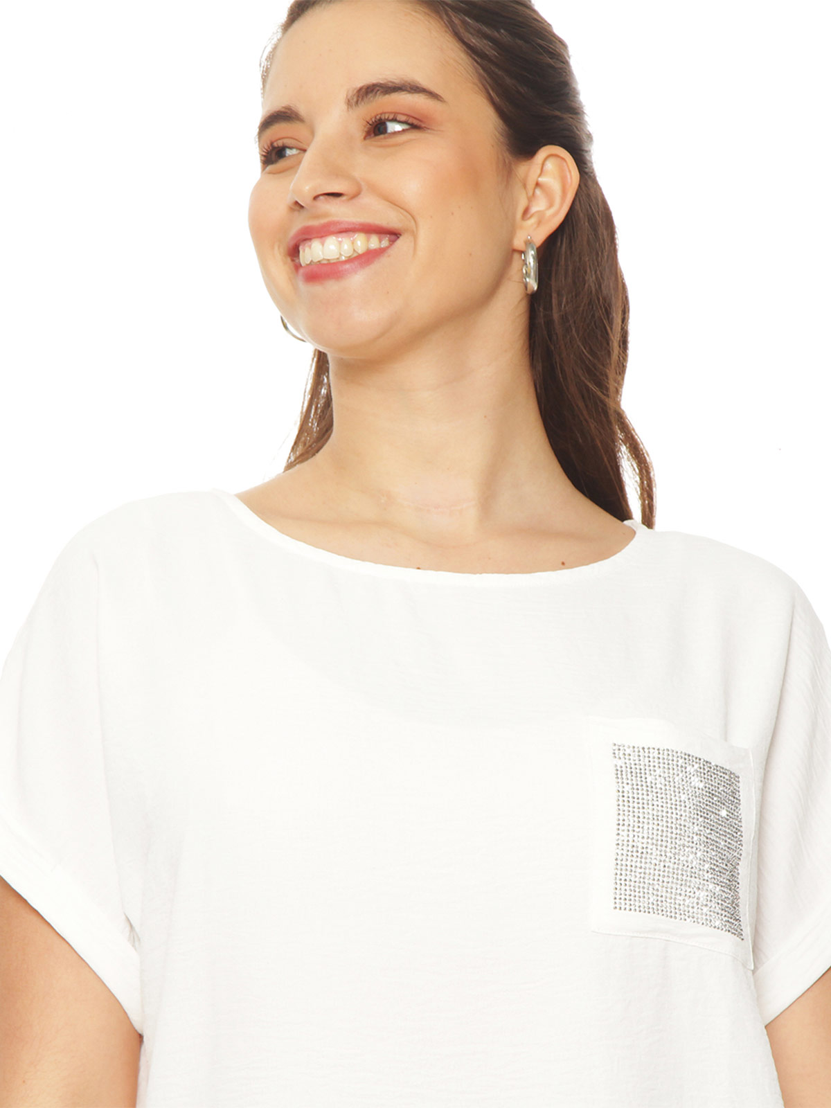 BLUSA MUJER WADOS ESCOTE REDONDO MANGA CORTA - 3