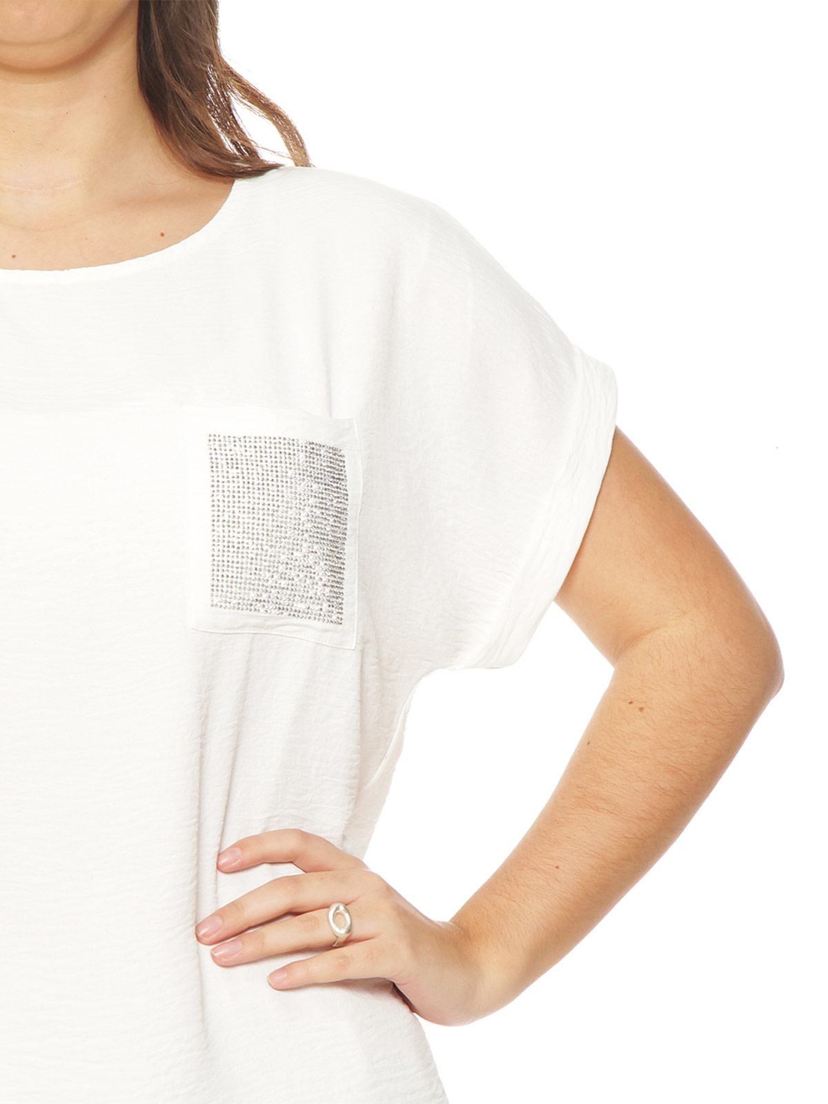 BLUSA MUJER WADOS ESCOTE REDONDO MANGA CORTA - 4