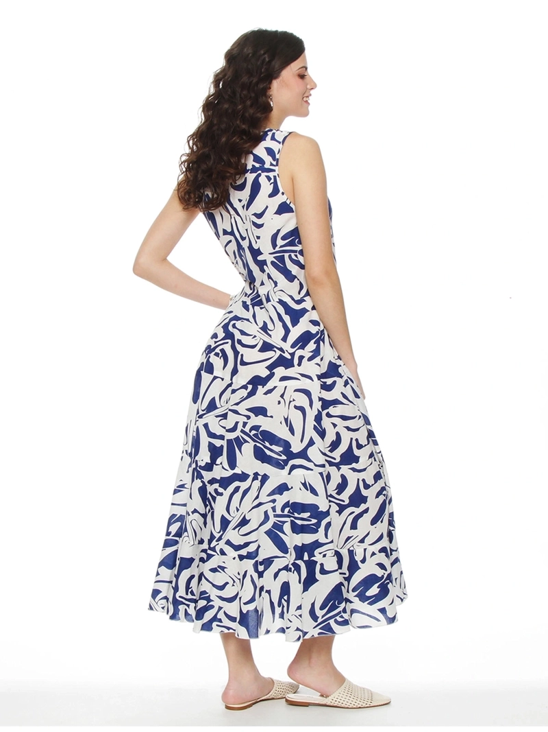 VESTIDO MUJER WADOS ALGODÓN ESTAMPADO SIN MANGAS ESCOTE REDONDO - 3