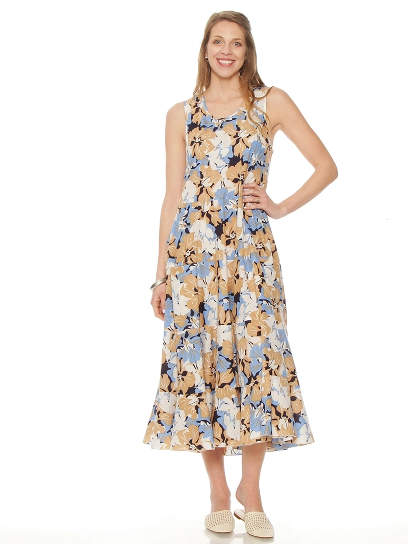 VESTIDO MUJER WADOS ALGODÓN SIN MANGAS ESTAMPADO ESCOTE REDONDO - 2
