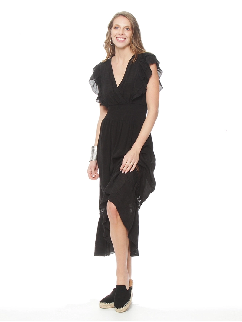 VESTIDO MUJER WADOS MANGA CORTA ESCOTE EN V  - 2