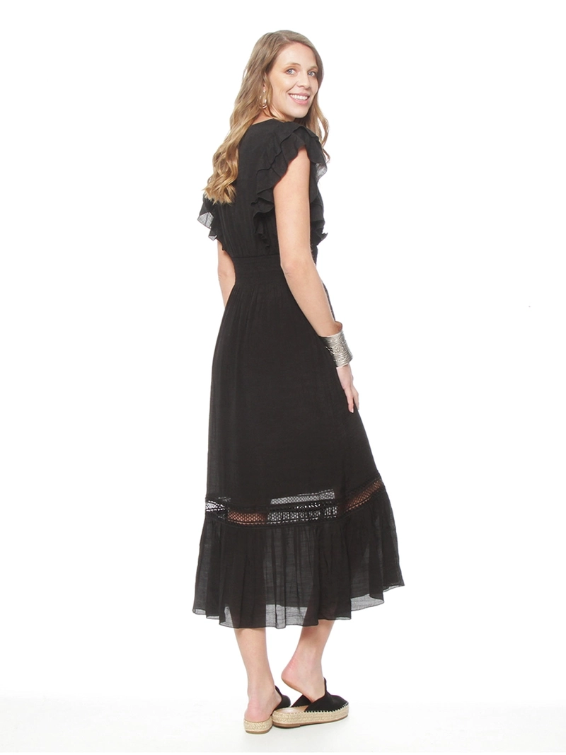 VESTIDO MUJER WADOS MANGA CORTA ESCOTE EN V  - 3