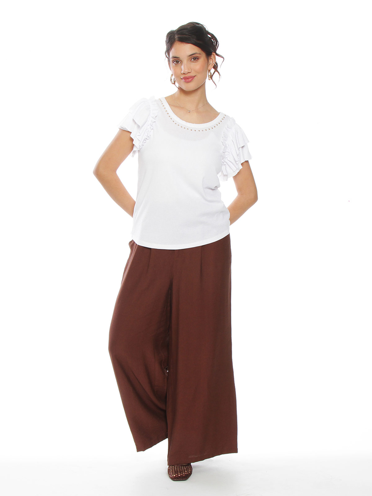 POLERA MUJER WADOS ALGODÓN ESCOTE REDONDO MANGA CORTA - 7