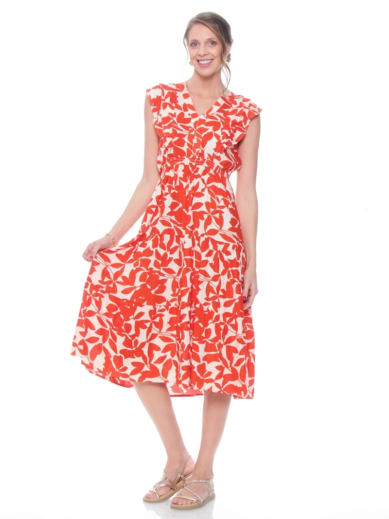 VESTIDO MUJER WADOS LARGO ESTAMPADO - 1