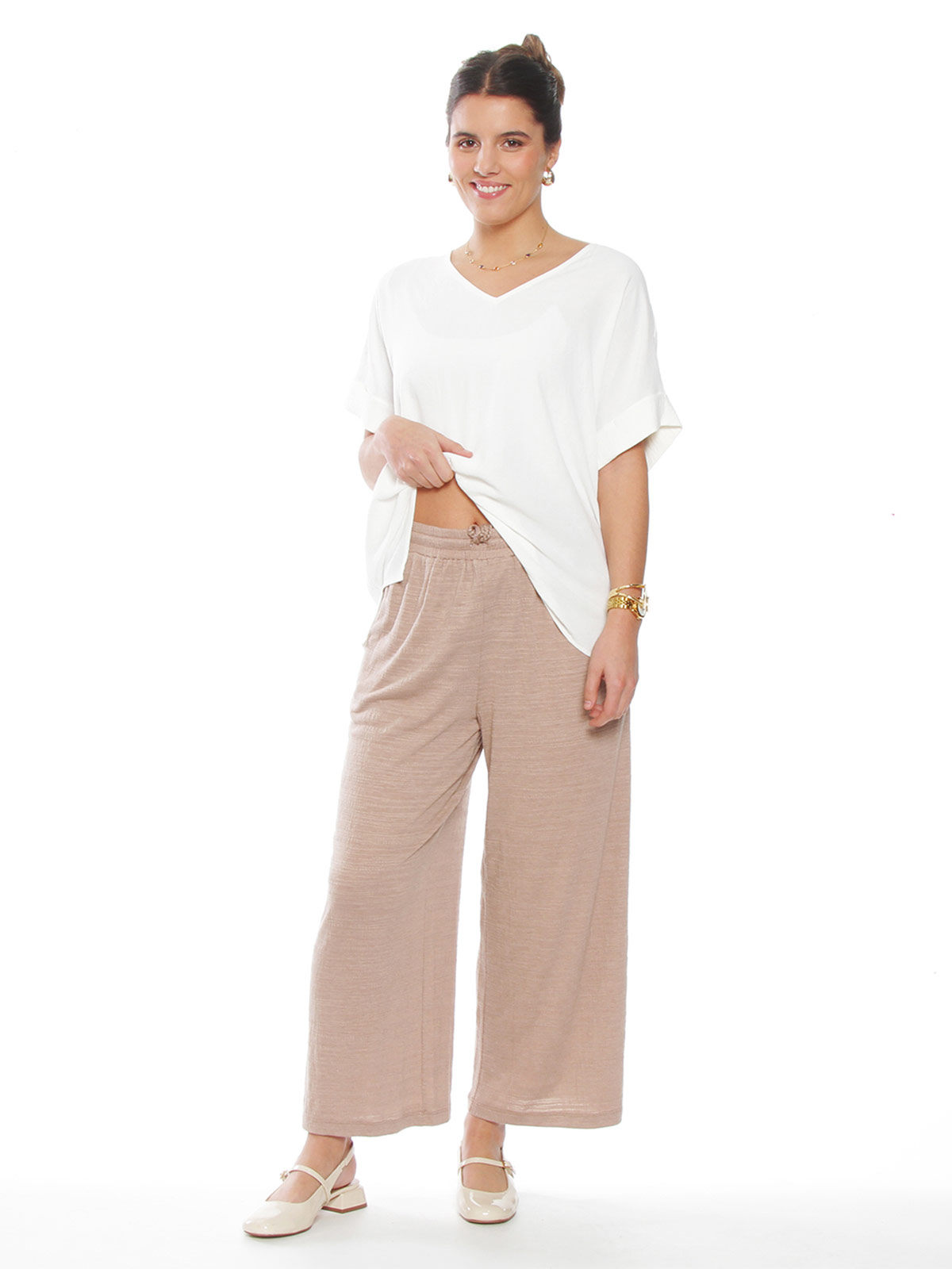 BLUSA MUJER WADOS ESCOTE EN V MANGA CORTA - 6