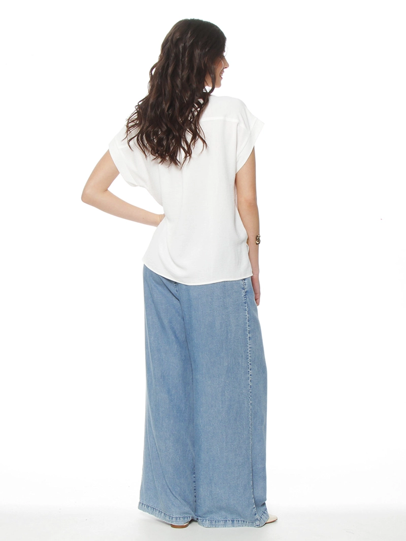 BLUSA MUJER WADO'S ABOTONADA ESCOTE V - 3