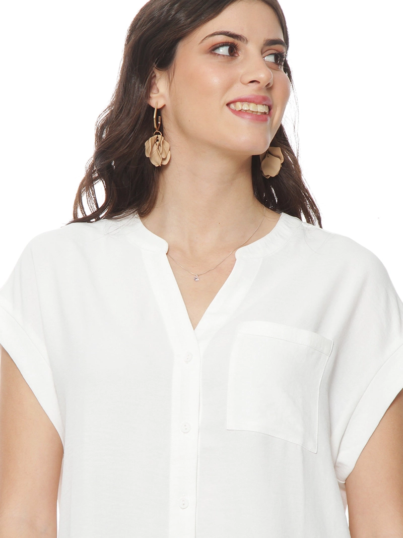 BLUSA MUJER WADO'S ABOTONADA ESCOTE V - 5