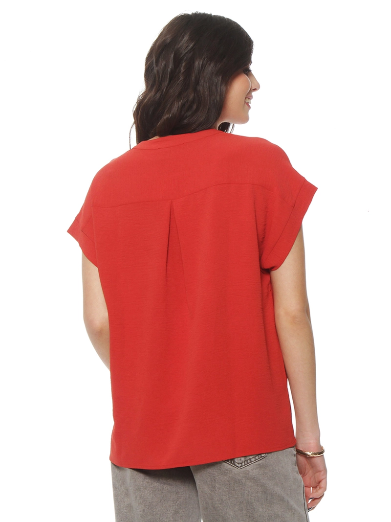 BLUSA MUJER WADO'S ABOTONADA ESCOTE V - 4