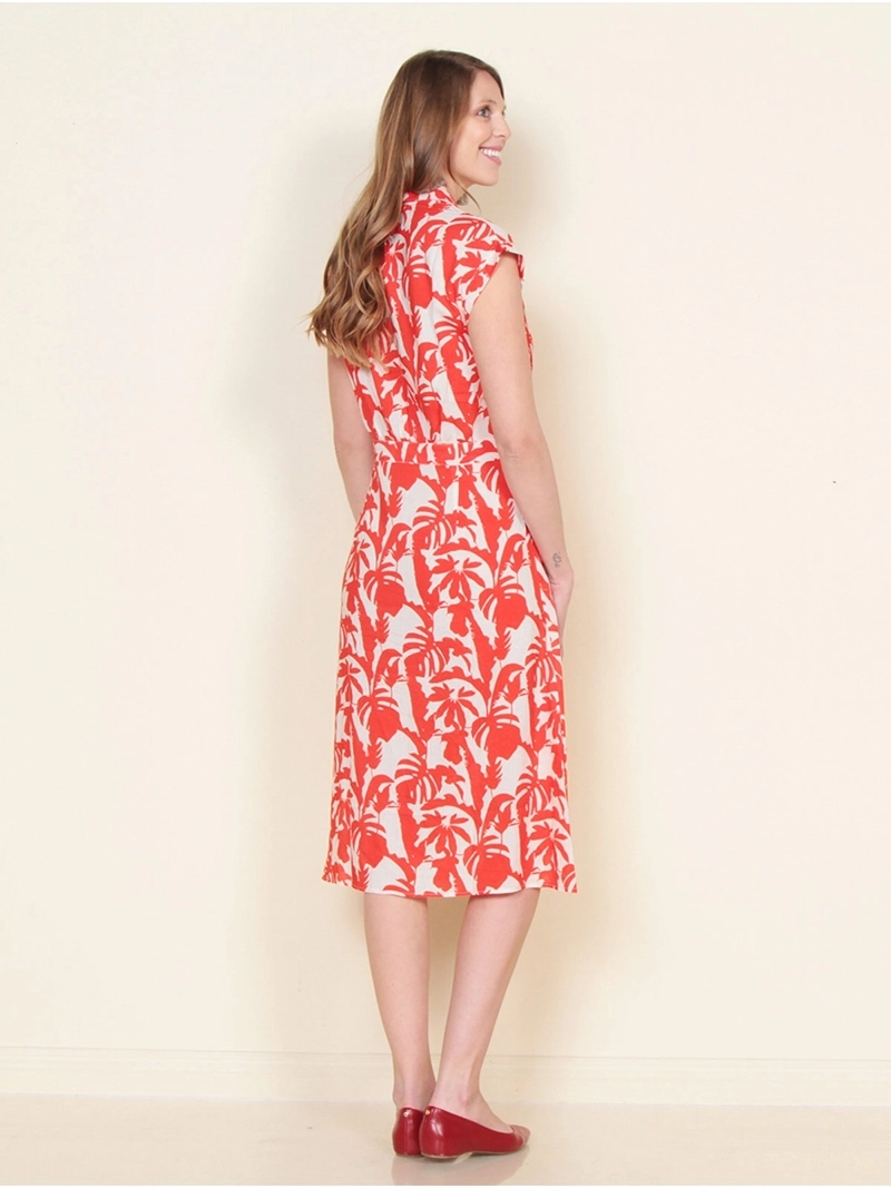 VESTIDO MUJER WADOS ESTAMPADO ABOTONADO - 3