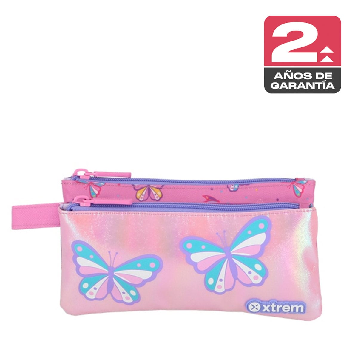 ESTUCHE XTREM TRINITY 6XT MARIPOSAS ROSADO/MORADO - 1