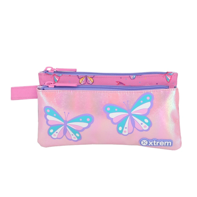 ESTUCHE XTREM TRINITY 6XT MARIPOSAS ROSADO/MORADO - 2