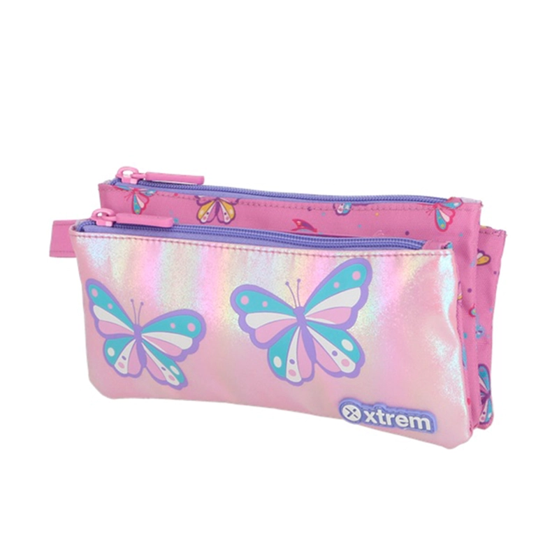 ESTUCHE XTREM TRINITY 6XT MARIPOSAS ROSADO/MORADO - 3