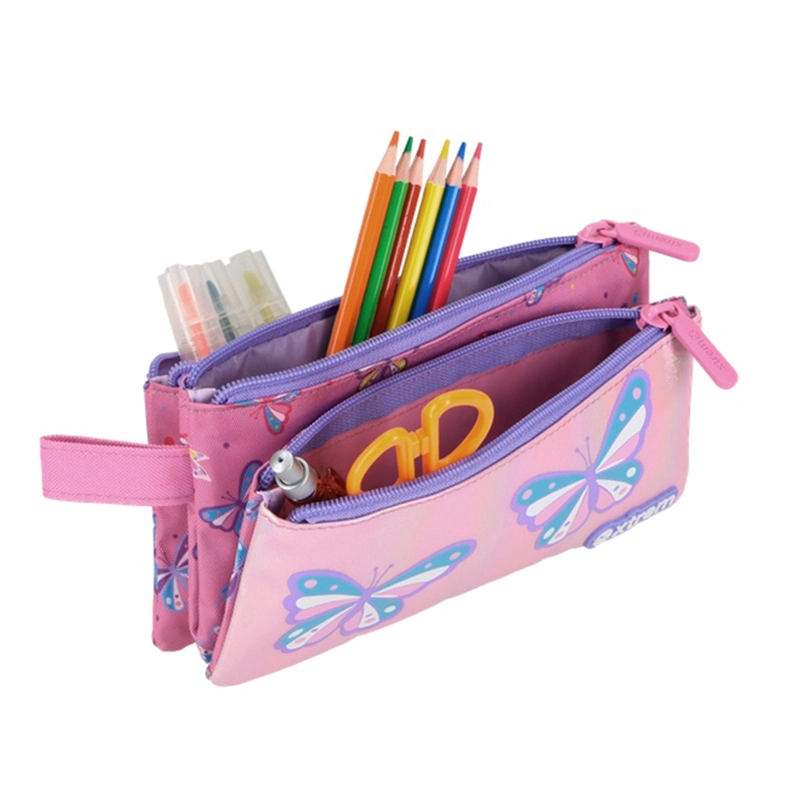 ESTUCHE XTREM TRINITY 6XT MARIPOSAS ROSADO/MORADO - 5