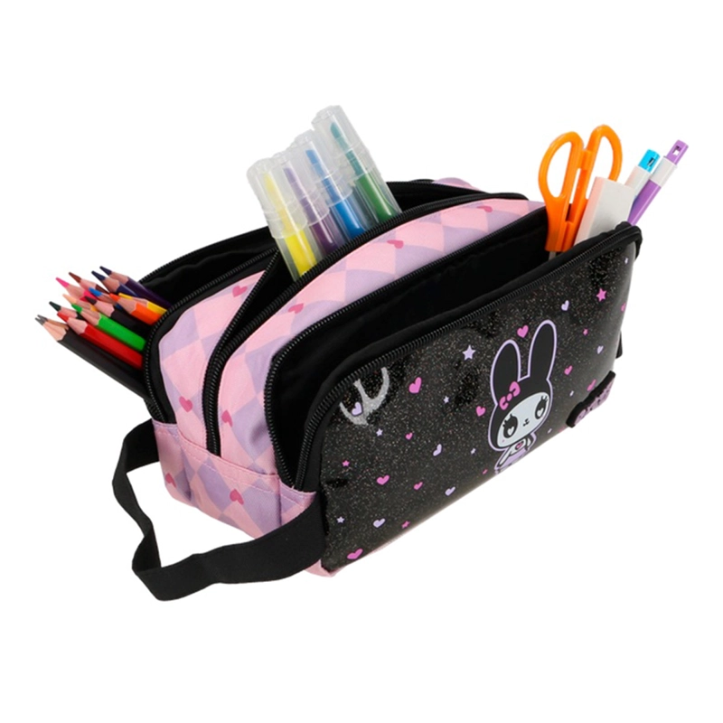 ESTUCHE XTREM UNIVERSITY+ 6XT GATO NEGRO/LILA - 4