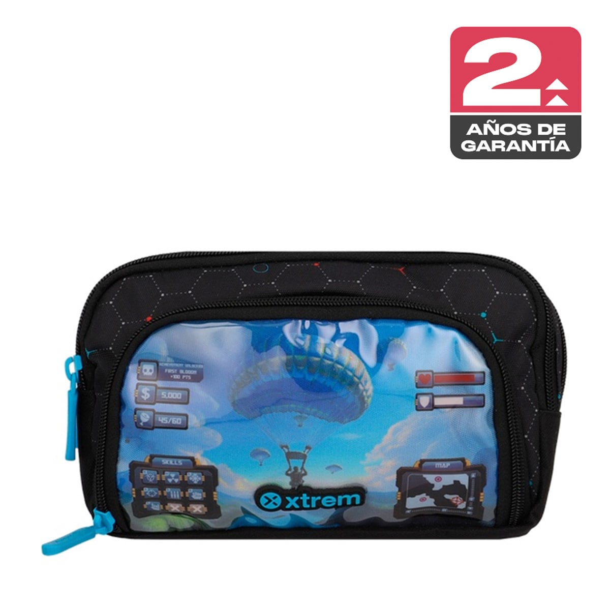 ESTUCHE XTREM ZIP-ART 6XT VIDEOJUEGO NEGRO - 1