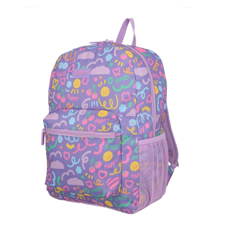 TRIPLE PACK 6XT MOCHILA NIÑA XTREM PRINT MORADO - 3