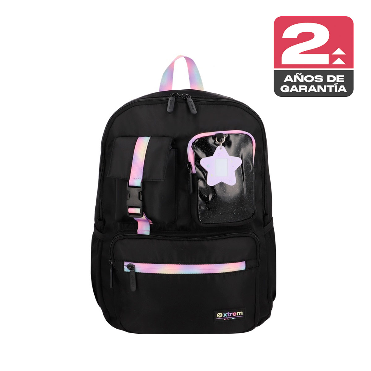 MOCHILA NOTEBOOK XTREM CLEVELAND 6XT NEGRO/MULTICOLOR 15 - 1