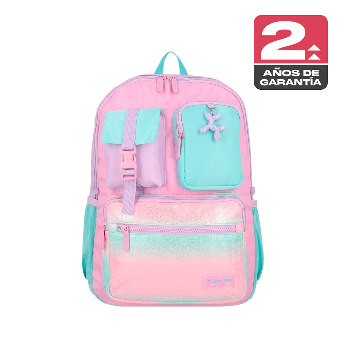 MOCHILA NOTEBOOK XTREM CLEVELAND 6XT ROSADO/MULTICOLOR 15" - 1