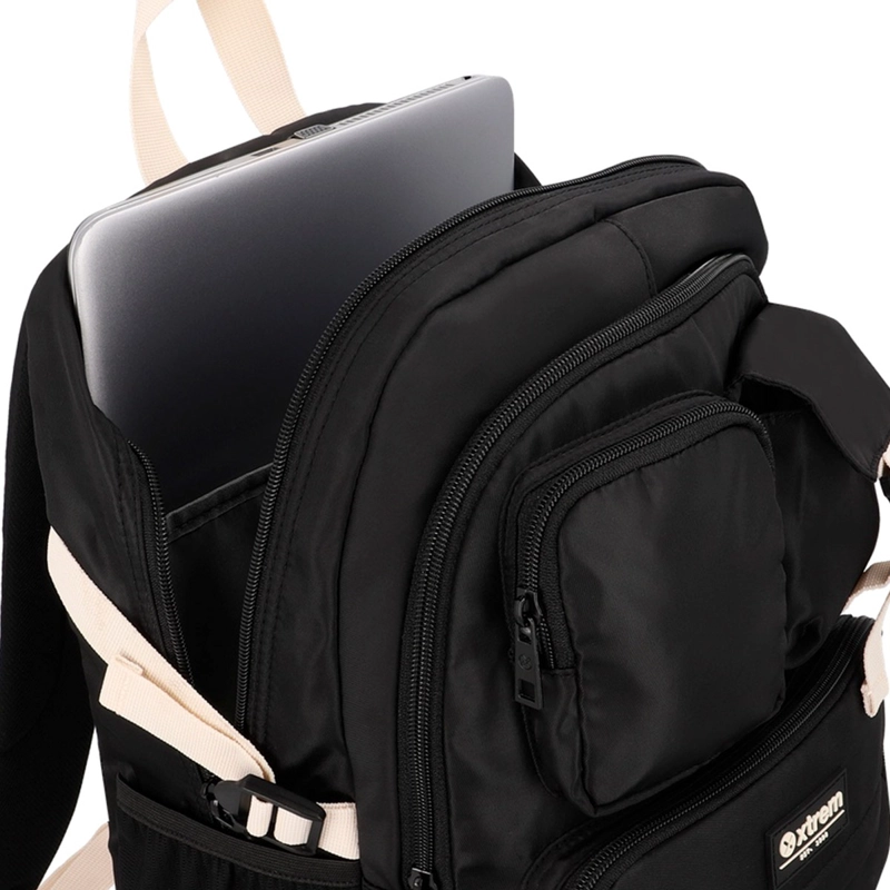 MOCHILA NOTEBOOK XTREM KIRA 6XT NEGRO/BEIGE 15 - 8