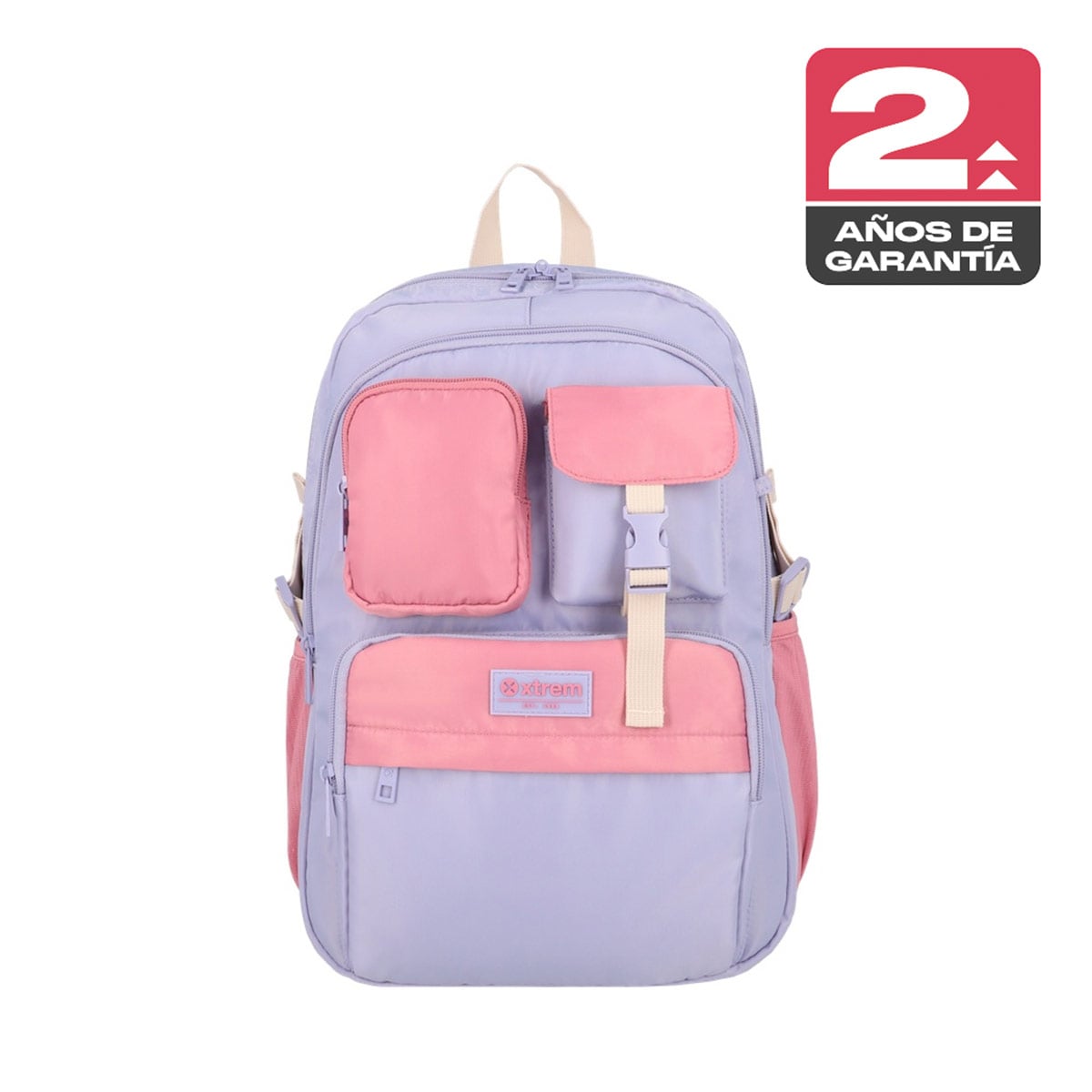 MOCHILA NOTEBOOK XTREM KIRA 6XT LILA/ROSADO 15" - 1