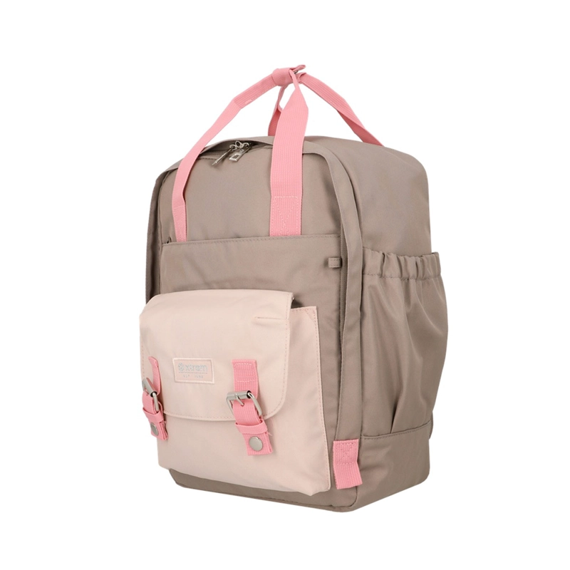 MOCHILA NOTEBOOK XTREM MONROE 6XT BEIGE/ROSADO 15" - 3