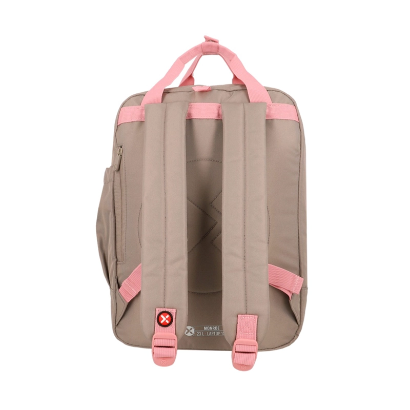 MOCHILA NOTEBOOK XTREM MONROE 6XT BEIGE/ROSADO 15" - 4