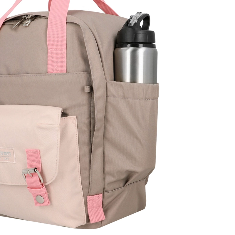 MOCHILA NOTEBOOK XTREM MONROE 6XT BEIGE/ROSADO 15" - 7