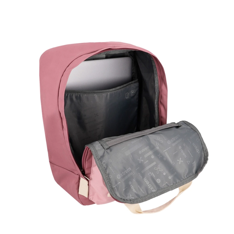 MOCHILA NOTEBOOK XTREM MONROE 6XT ROSADO/BEIGE 15 - 5