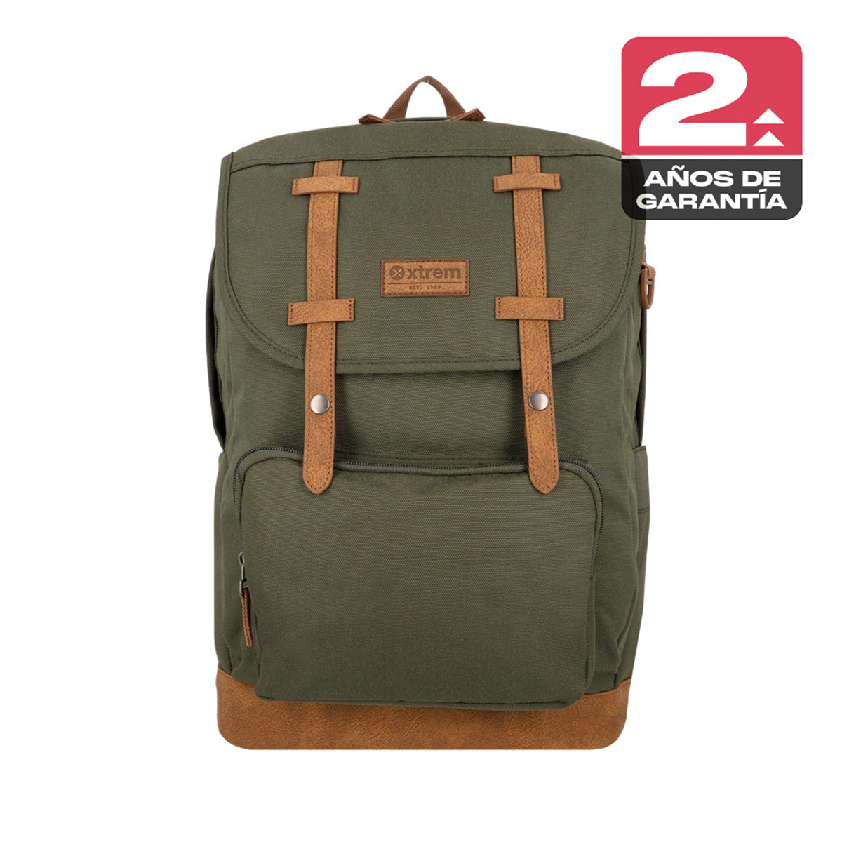 MOCHILA NOTEBOOK XTREM STRAPS 2.0 6XT VERDE OLIVA 16" - 1