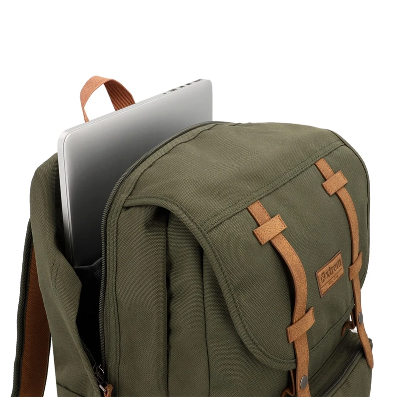 MOCHILA NOTEBOOK XTREM STRAPS 2.0 6XT VERDE OLIVA 16" - 8
