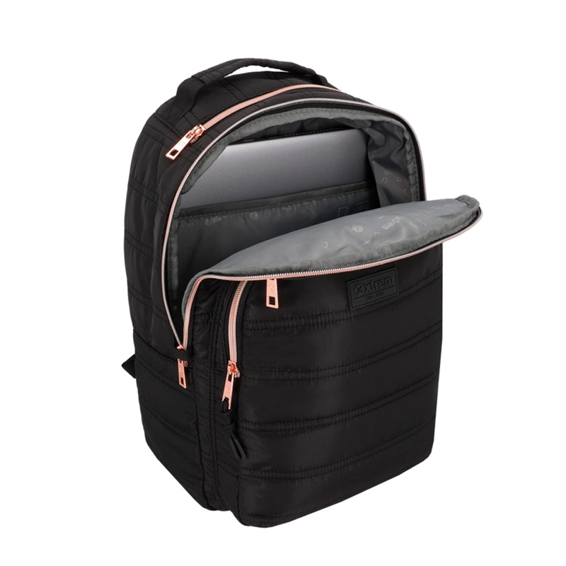 MOCHILA NOTEBOOK XTREM VERMONT 6XT NEGRO/ROSE GOLD 15" - 5
