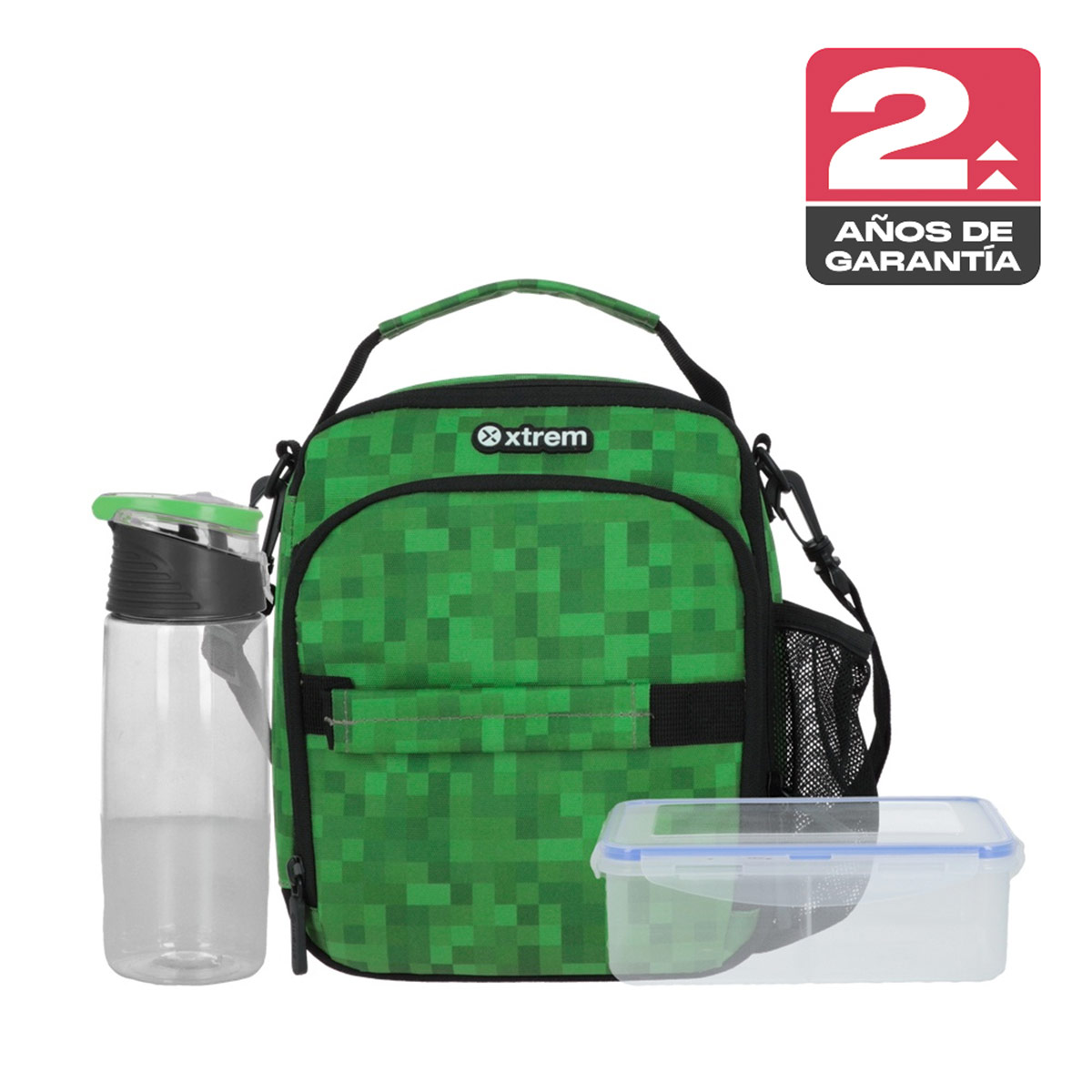 LONCHERA TÉRMICA XTREM LUNCH-PACK 6XT PIXELS VERDE