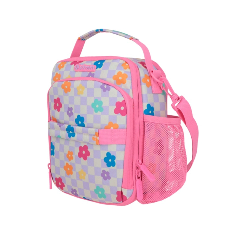 LONCHERA TÉRMICA XTREM LUNCH-PACK 6XT FLORES ROSADO - 4