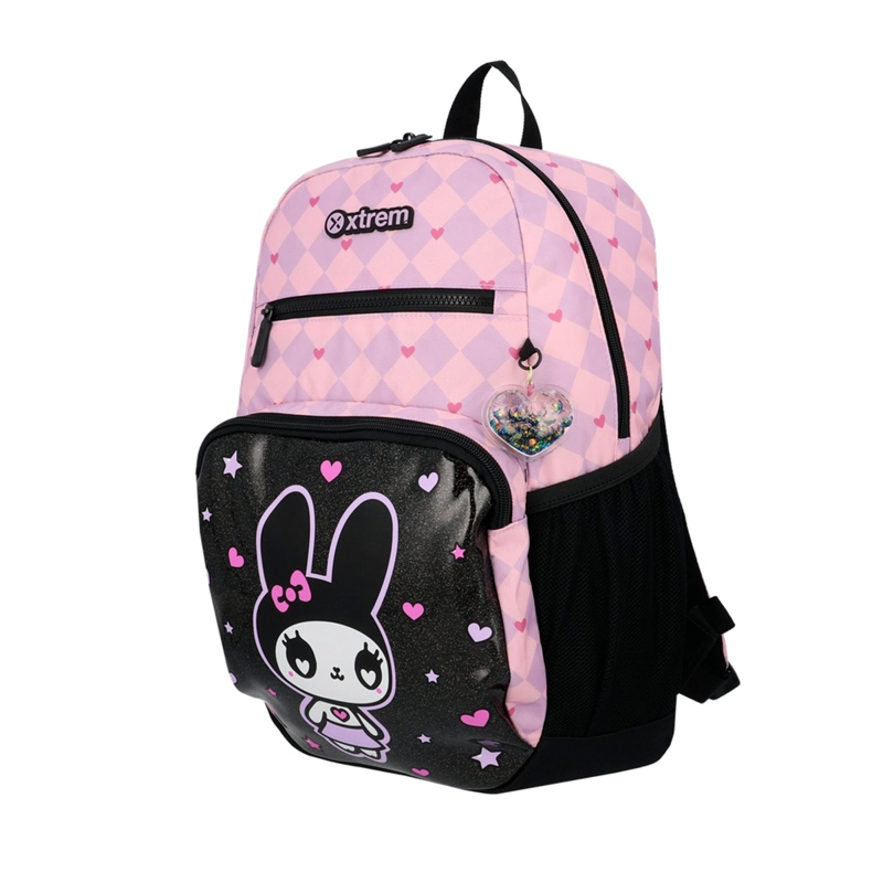 MOCHILA XTREM BOLT 6XT GATO NEGRO/LILA - 3