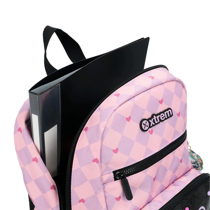 MOCHILA XTREM BOLT 6XT GATO NEGRO/LILA - 8