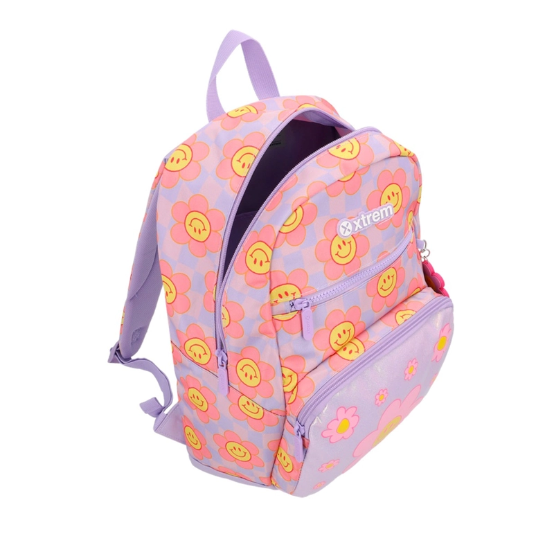 MOCHILA XTREM BOLT 6XT FLORES LILA - 5