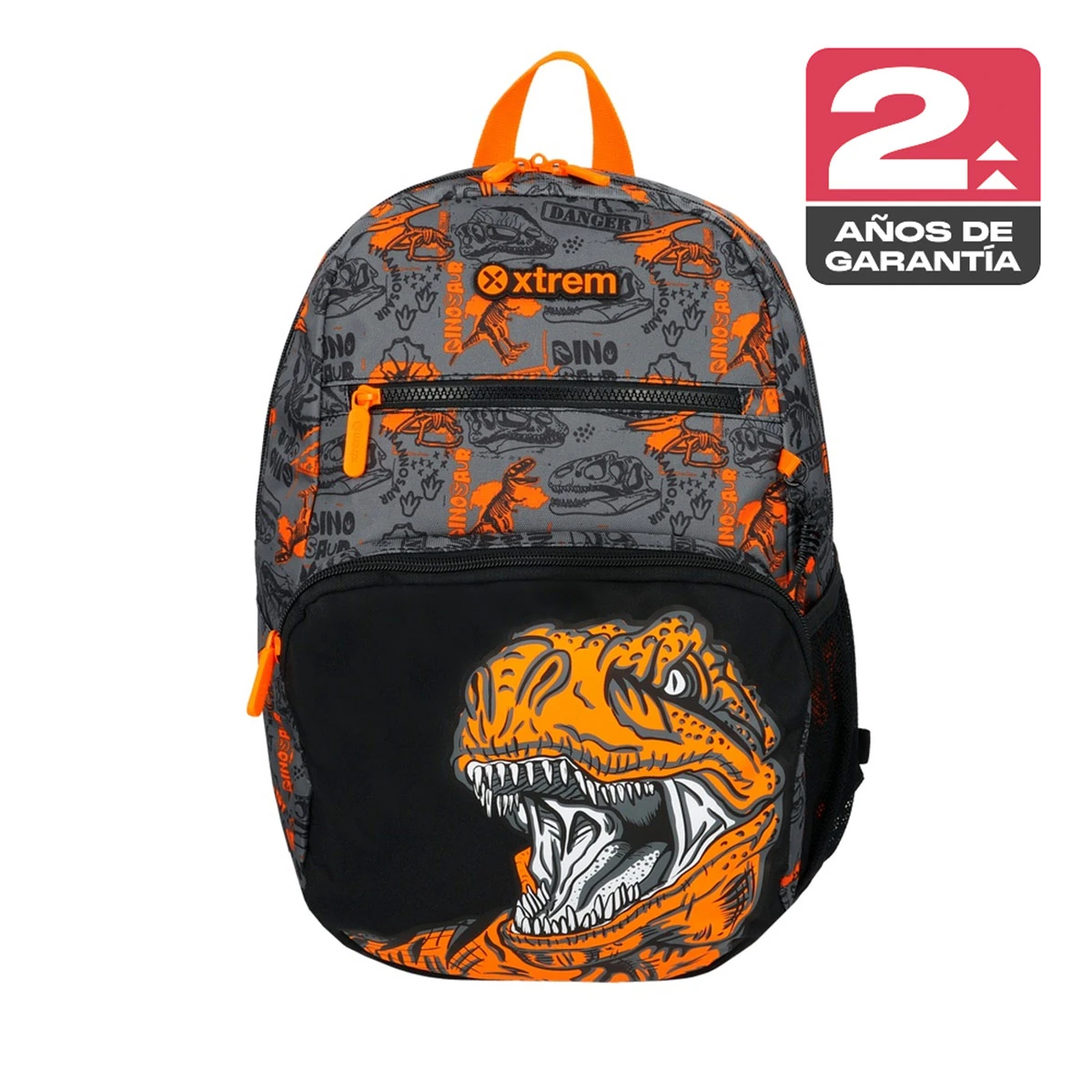 MOCHILA XTREM BOLT 6XT DINO NARANJO - 1