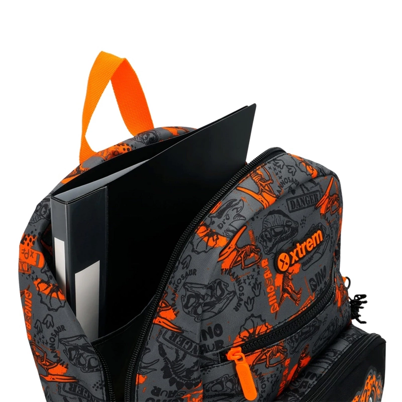 MOCHILA XTREM BOLT 6XT DINO NARANJO - 8